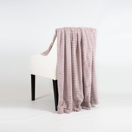 Pläd ZigZag Rosa / Ljung