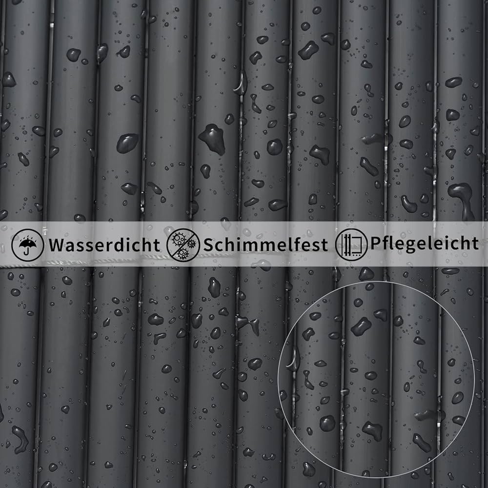 PVC insynsskyddsmatta 160 x 300 cm (H x L), balkong, insynsskydd, insynsskydd staket med buntband, UV-resistent väderbeständigt vindskydd, balkongbeklädnad stängselpanel för trädgård, balkong